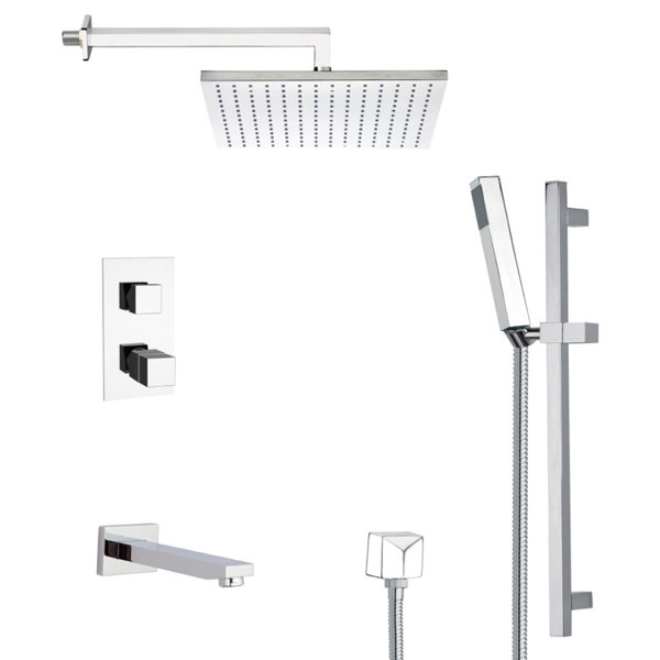 Remer by Nameek's Galiano Complete Shower System with Rough inValve
